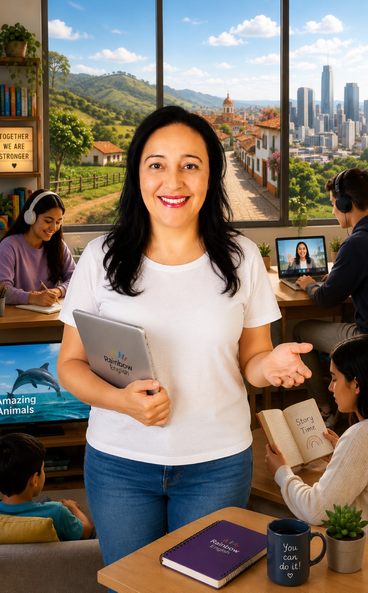 Teacher Lili, directora de Rainbow English